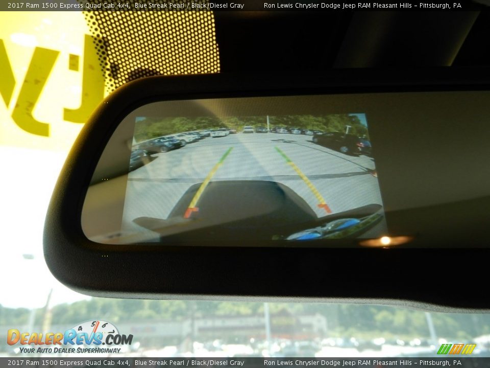 2017 Ram 1500 Express Quad Cab 4x4 Blue Streak Pearl / Black/Diesel Gray Photo #18