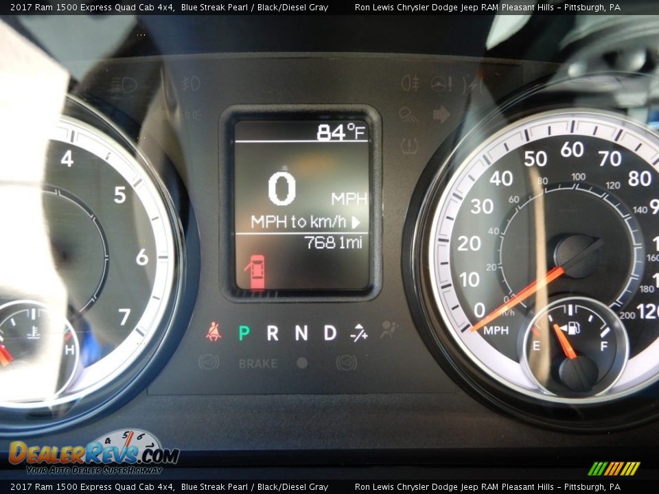2017 Ram 1500 Express Quad Cab 4x4 Blue Streak Pearl / Black/Diesel Gray Photo #20