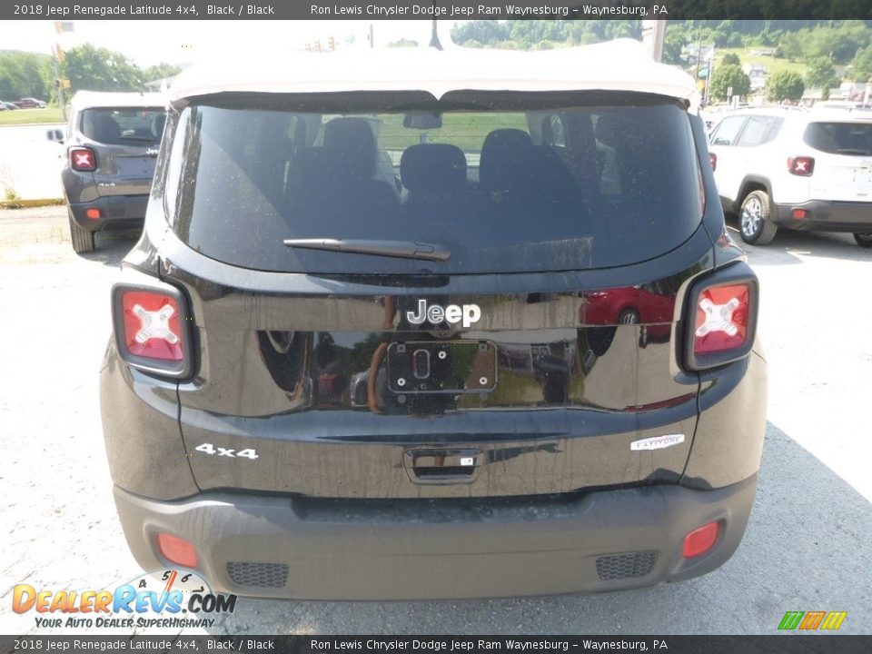 2018 Jeep Renegade Latitude 4x4 Black / Black Photo #4