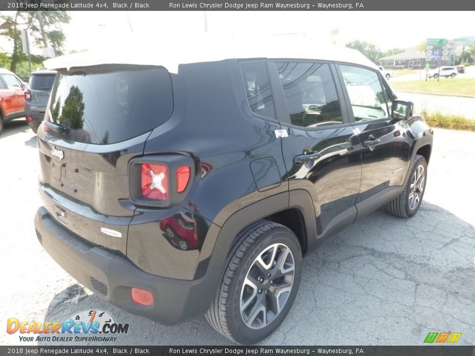 2018 Jeep Renegade Latitude 4x4 Black / Black Photo #5