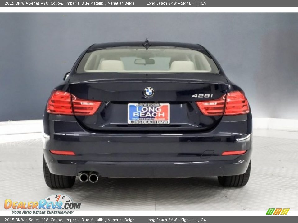 2015 BMW 4 Series 428i Coupe Imperial Blue Metallic / Venetian Beige Photo #3