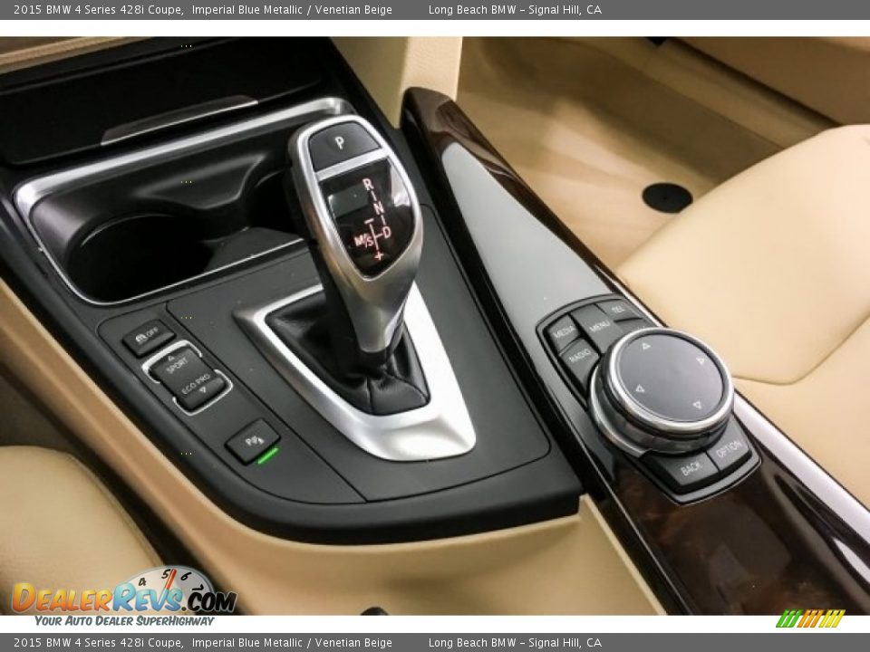 2015 BMW 4 Series 428i Coupe Imperial Blue Metallic / Venetian Beige Photo #19