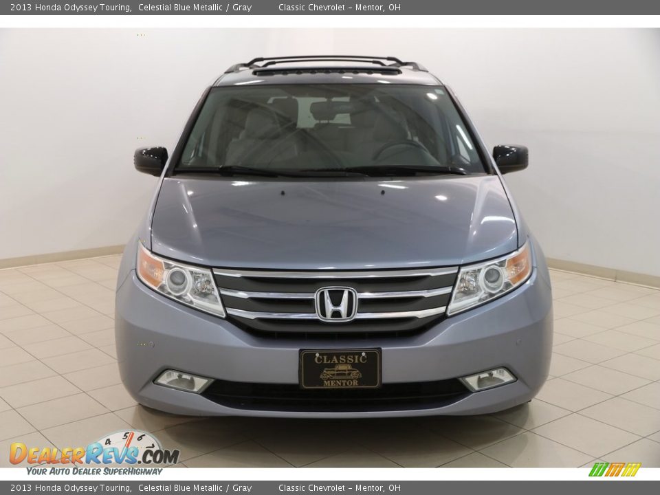2013 Honda Odyssey Touring Celestial Blue Metallic / Gray Photo #2