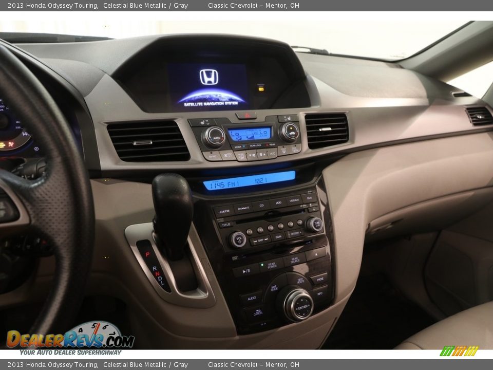 2013 Honda Odyssey Touring Celestial Blue Metallic / Gray Photo #10