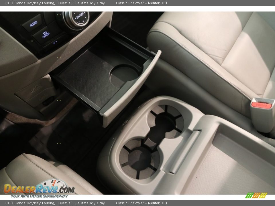 2013 Honda Odyssey Touring Celestial Blue Metallic / Gray Photo #16