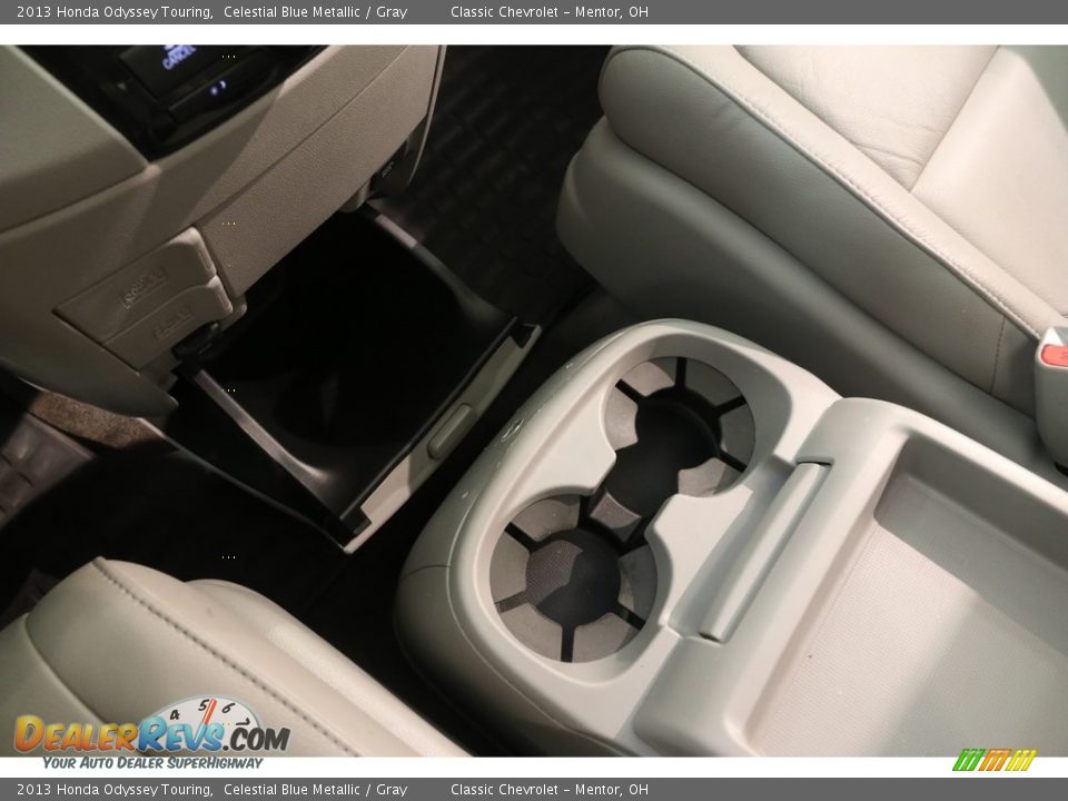 2013 Honda Odyssey Touring Celestial Blue Metallic / Gray Photo #17