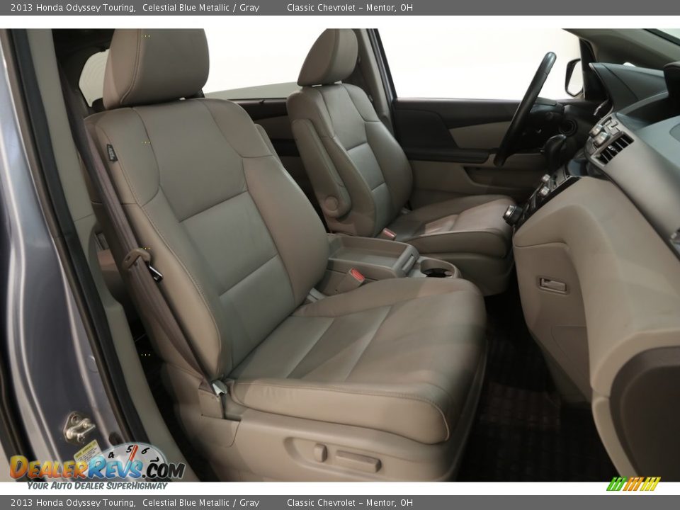 2013 Honda Odyssey Touring Celestial Blue Metallic / Gray Photo #18