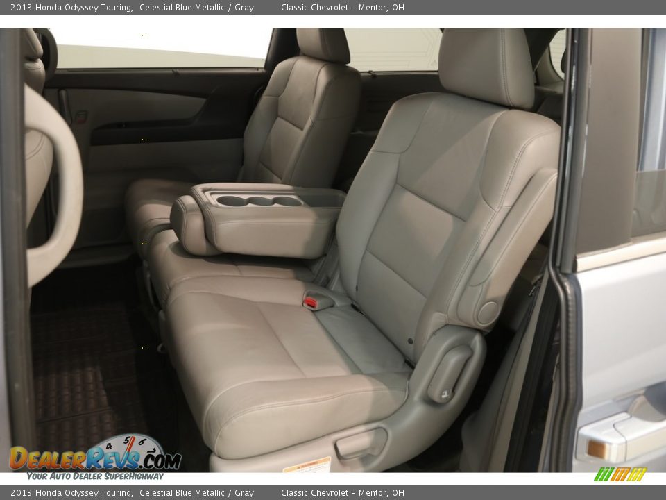2013 Honda Odyssey Touring Celestial Blue Metallic / Gray Photo #21