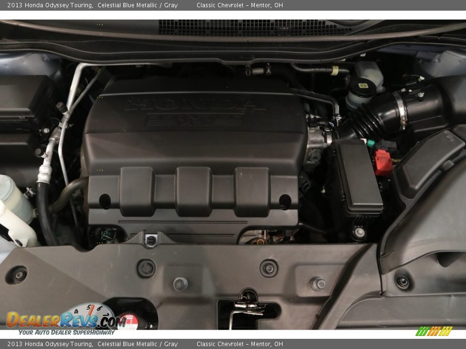 2013 Honda Odyssey Touring Celestial Blue Metallic / Gray Photo #25