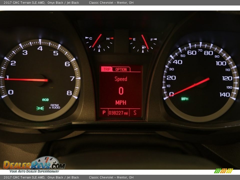 2017 GMC Terrain SLE AWD Onyx Black / Jet Black Photo #7