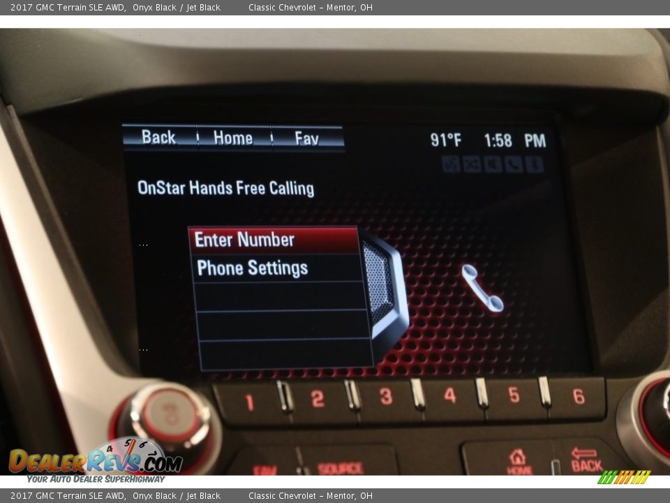 2017 GMC Terrain SLE AWD Onyx Black / Jet Black Photo #10