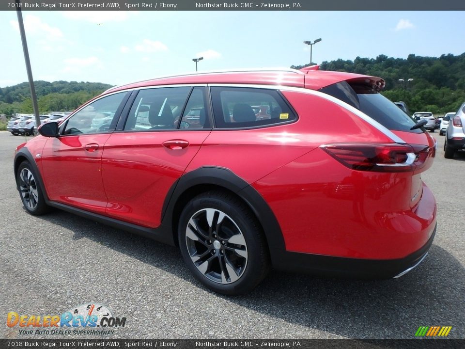 2018 Buick Regal TourX Preferred AWD Sport Red / Ebony Photo #8