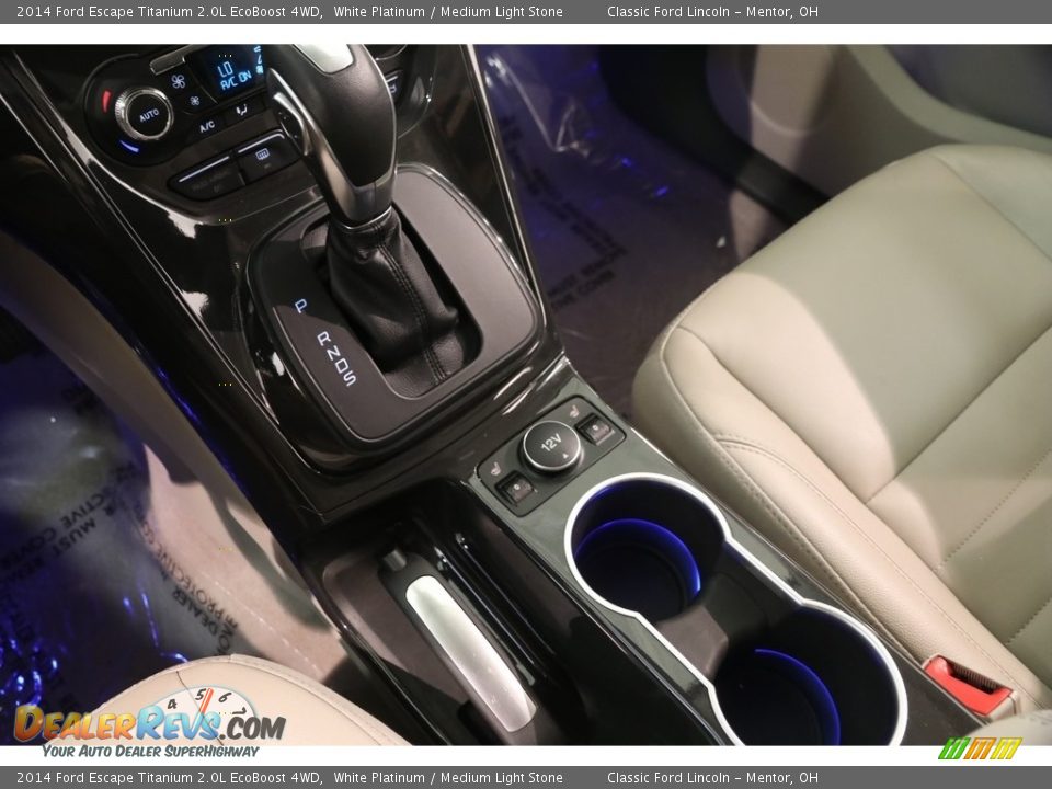 2014 Ford Escape Titanium 2.0L EcoBoost 4WD White Platinum / Medium Light Stone Photo #16
