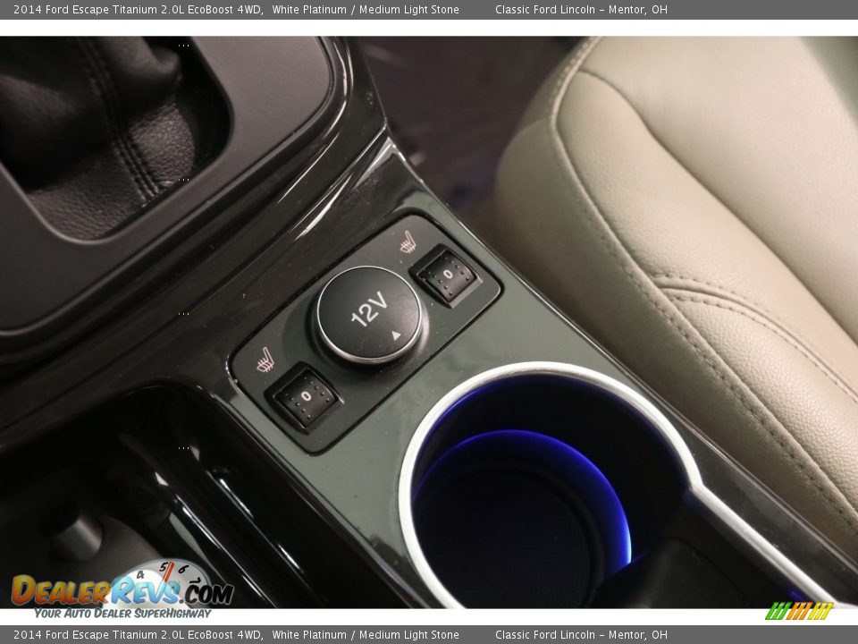 2014 Ford Escape Titanium 2.0L EcoBoost 4WD White Platinum / Medium Light Stone Photo #17