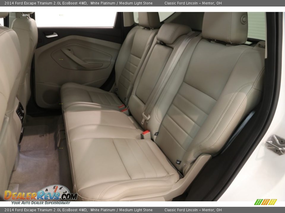2014 Ford Escape Titanium 2.0L EcoBoost 4WD White Platinum / Medium Light Stone Photo #20