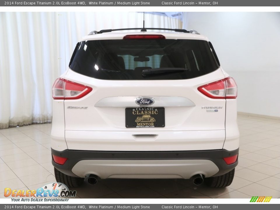 2014 Ford Escape Titanium 2.0L EcoBoost 4WD White Platinum / Medium Light Stone Photo #22