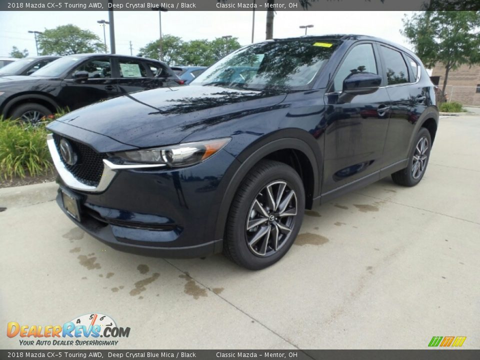 2018 Mazda CX-5 Touring AWD Deep Crystal Blue Mica / Black Photo #1