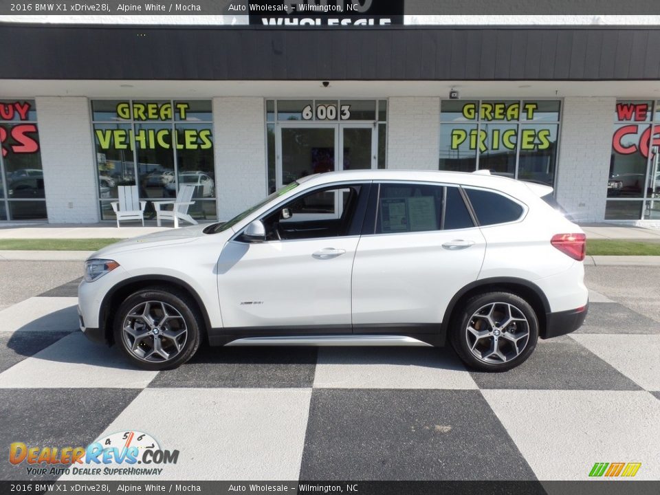 2016 BMW X1 xDrive28i Alpine White / Mocha Photo #1