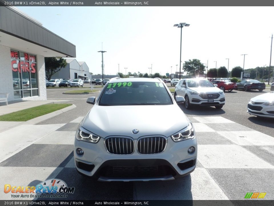 2016 BMW X1 xDrive28i Alpine White / Mocha Photo #2