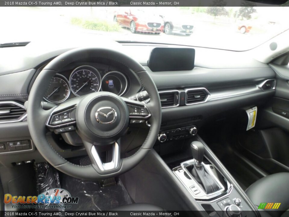 2018 Mazda CX-5 Touring AWD Deep Crystal Blue Mica / Black Photo #3