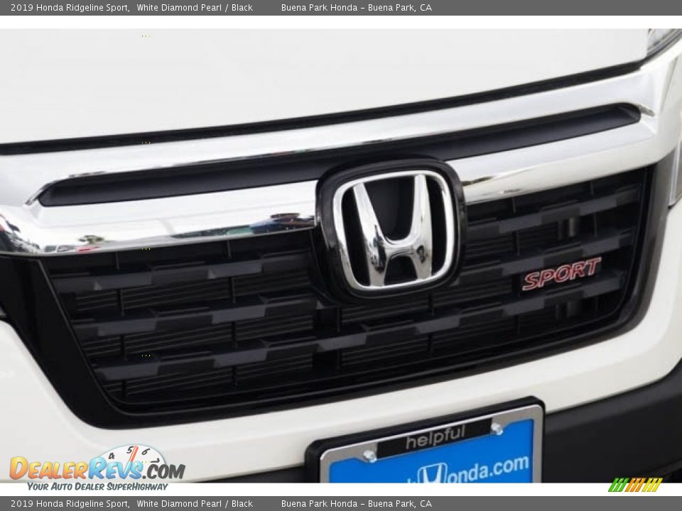 2019 Honda Ridgeline Sport White Diamond Pearl / Black Photo #4