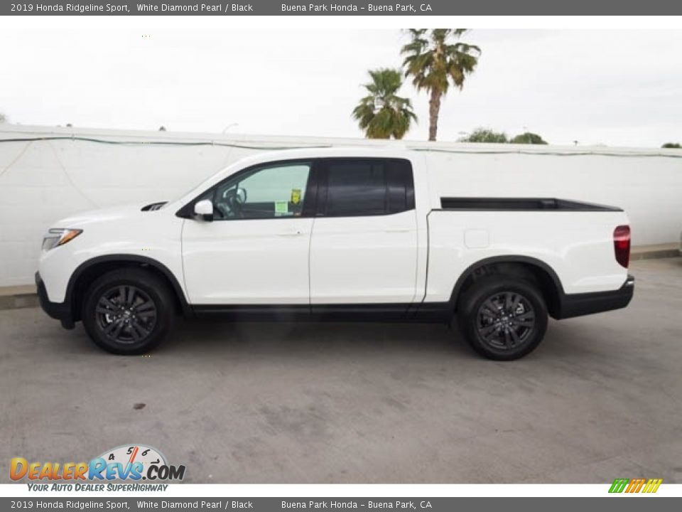 2019 Honda Ridgeline Sport White Diamond Pearl / Black Photo #5