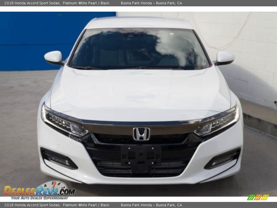 2018 Honda Accord Sport Sedan Platinum White Pearl / Black Photo #6