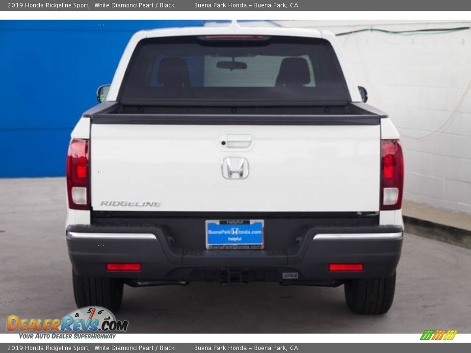 2019 Honda Ridgeline Sport White Diamond Pearl / Black Photo #6