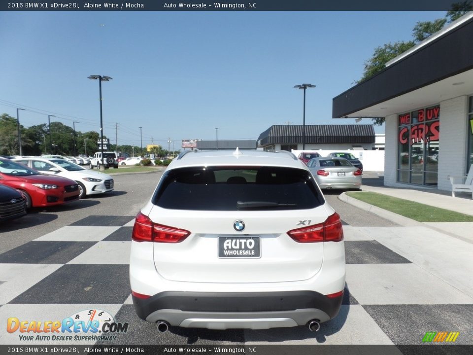 2016 BMW X1 xDrive28i Alpine White / Mocha Photo #4