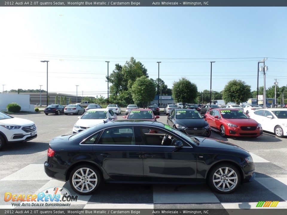 2012 Audi A4 2.0T quattro Sedan Moonlight Blue Metallic / Cardamom Beige Photo #3