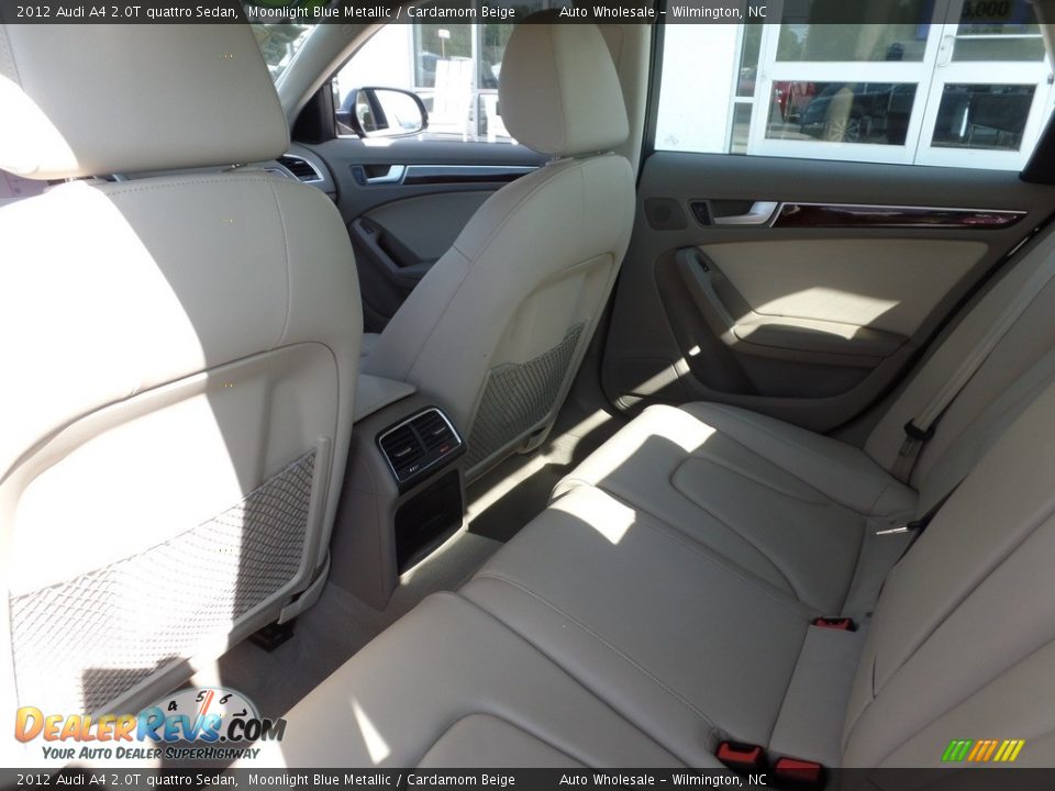 2012 Audi A4 2.0T quattro Sedan Moonlight Blue Metallic / Cardamom Beige Photo #12
