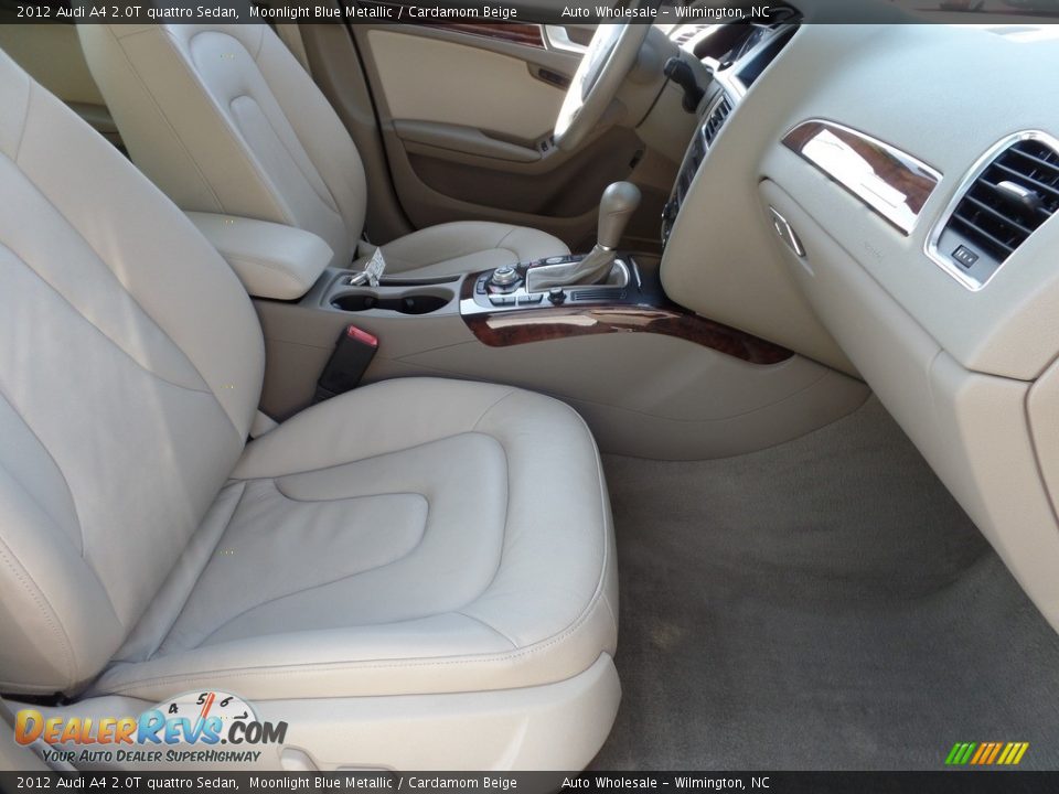 2012 Audi A4 2.0T quattro Sedan Moonlight Blue Metallic / Cardamom Beige Photo #13