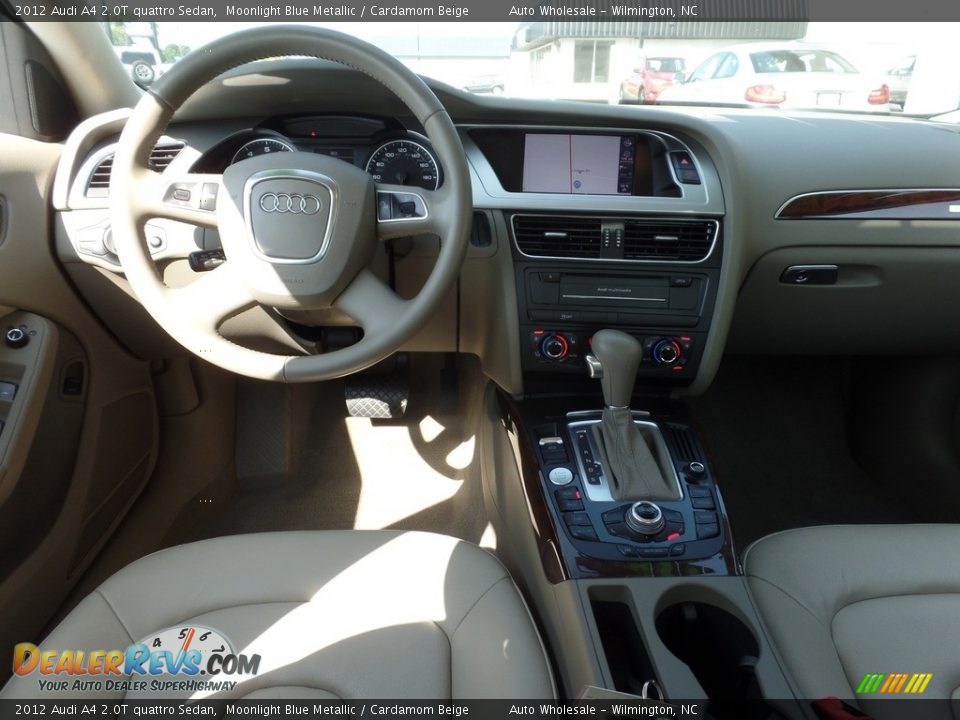2012 Audi A4 2.0T quattro Sedan Moonlight Blue Metallic / Cardamom Beige Photo #15