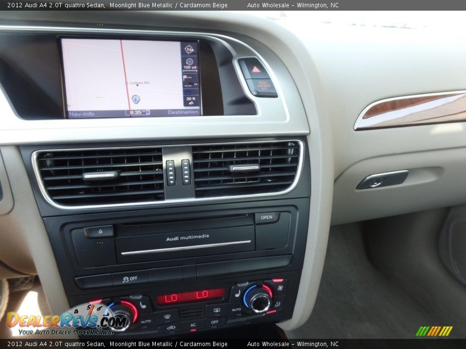 2012 Audi A4 2.0T quattro Sedan Moonlight Blue Metallic / Cardamom Beige Photo #17