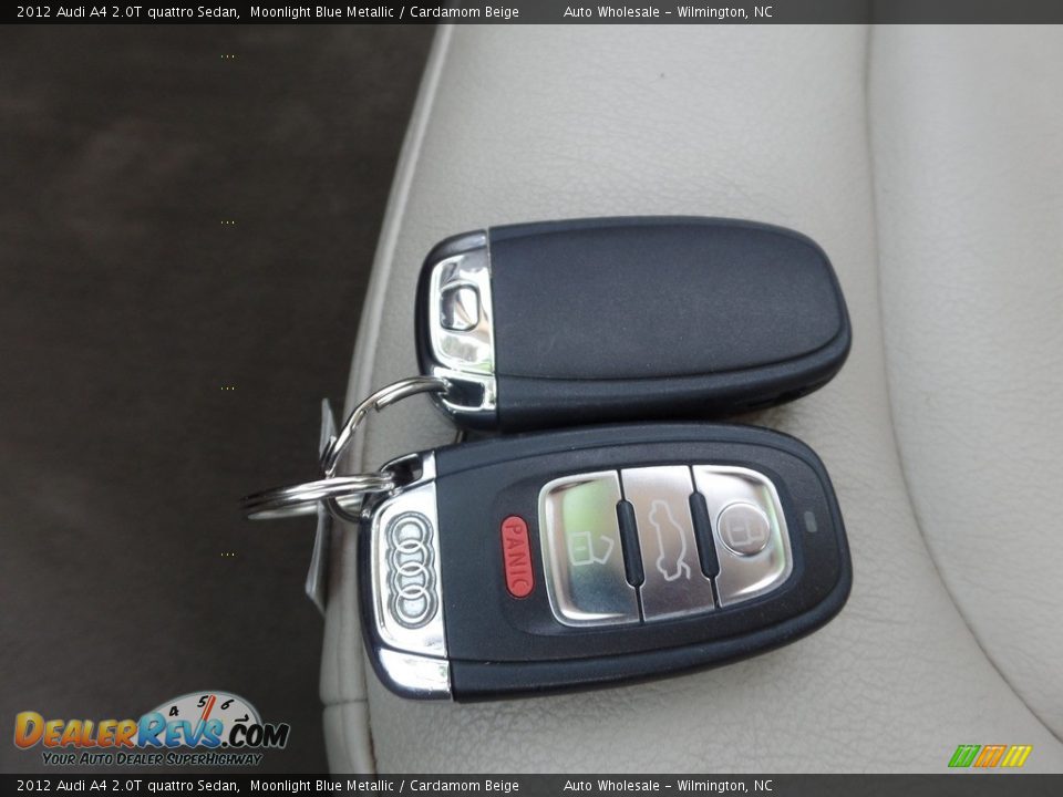 2012 Audi A4 2.0T quattro Sedan Moonlight Blue Metallic / Cardamom Beige Photo #20