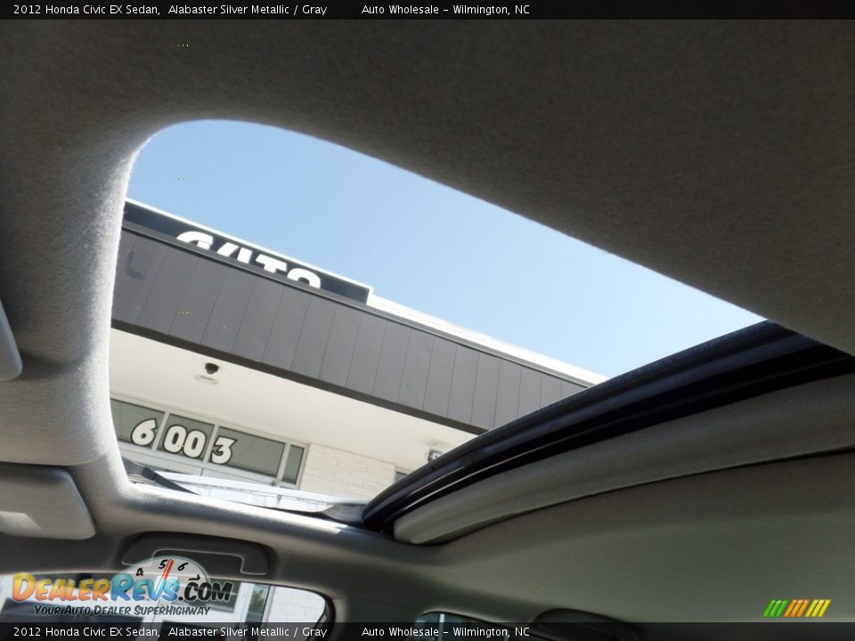 2012 Honda Civic EX Sedan Alabaster Silver Metallic / Gray Photo #11