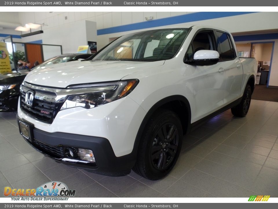2019 Honda Ridgeline Sport AWD White Diamond Pearl / Black Photo #1