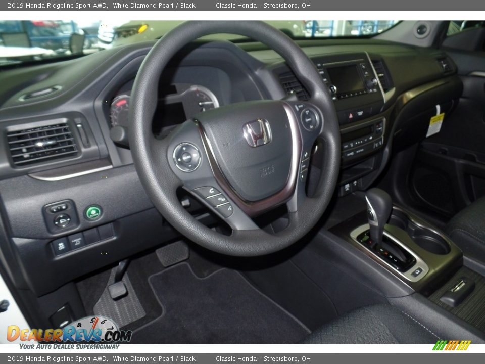 2019 Honda Ridgeline Sport AWD White Diamond Pearl / Black Photo #9