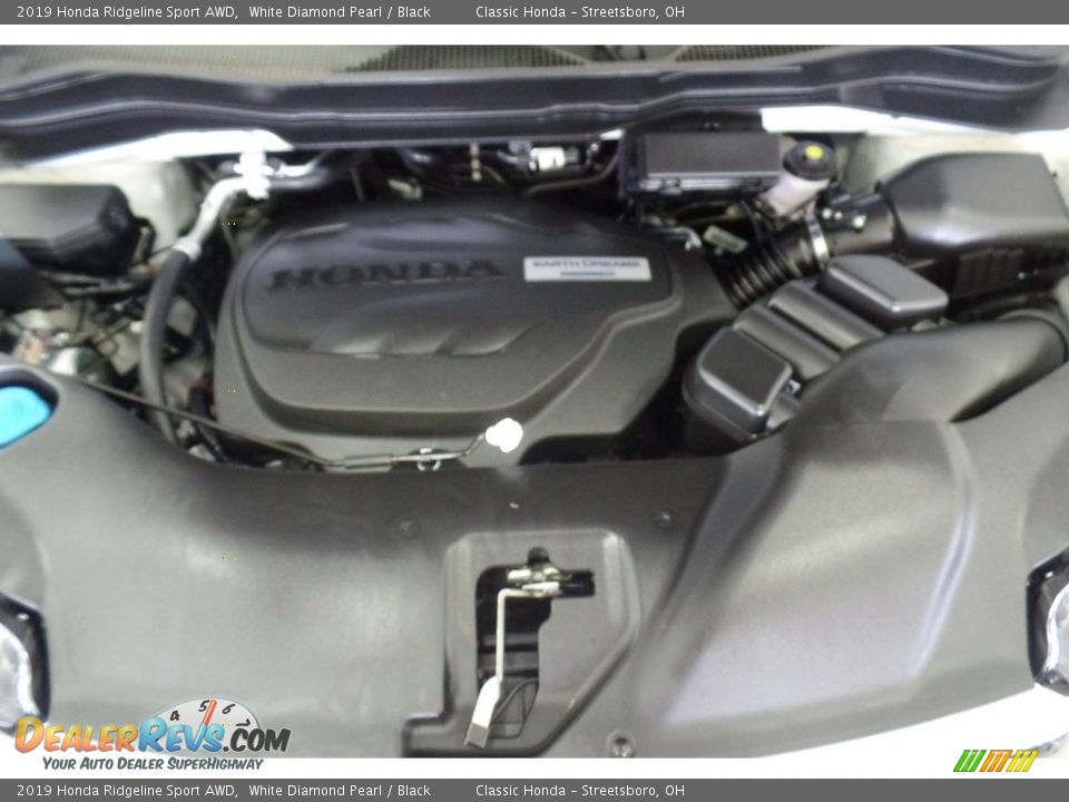 2019 Honda Ridgeline Sport AWD White Diamond Pearl / Black Photo #18
