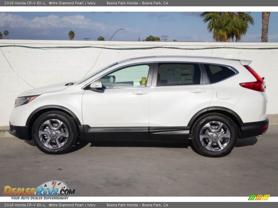 2018 Honda CR-V EX-L White Diamond Pearl / Ivory Photo #9