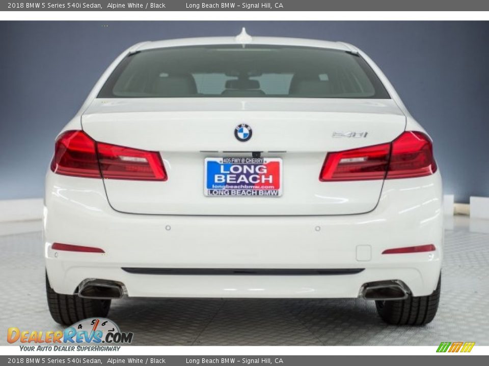 2018 BMW 5 Series 540i Sedan Alpine White / Black Photo #3