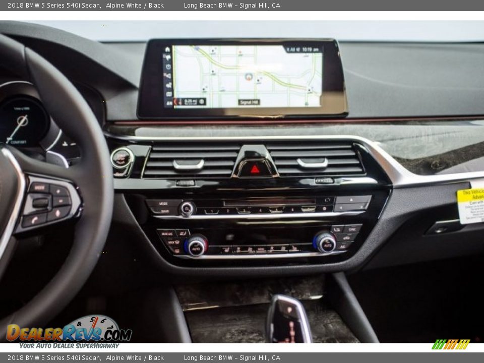 2018 BMW 5 Series 540i Sedan Alpine White / Black Photo #5