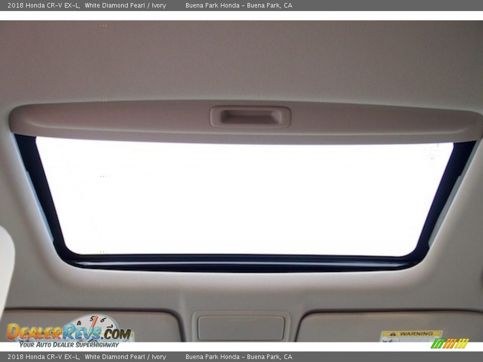2018 Honda CR-V EX-L White Diamond Pearl / Ivory Photo #22