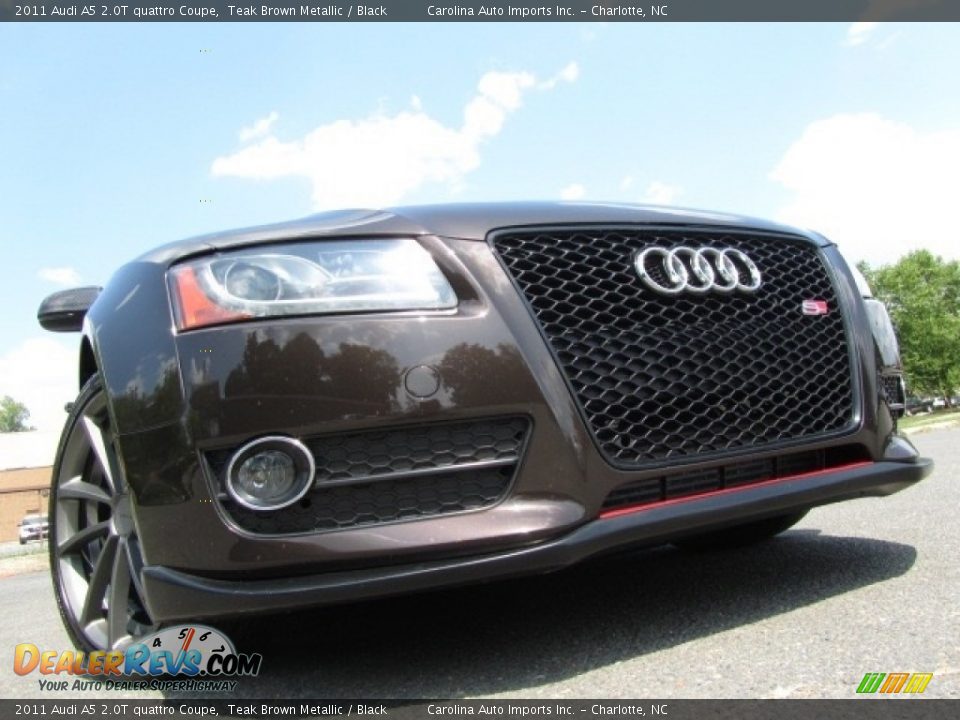2011 Audi A5 2.0T quattro Coupe Teak Brown Metallic / Black Photo #1