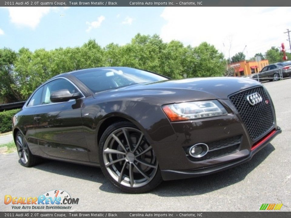 2011 Audi A5 2.0T quattro Coupe Teak Brown Metallic / Black Photo #2