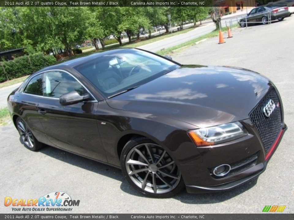 2011 Audi A5 2.0T quattro Coupe Teak Brown Metallic / Black Photo #3