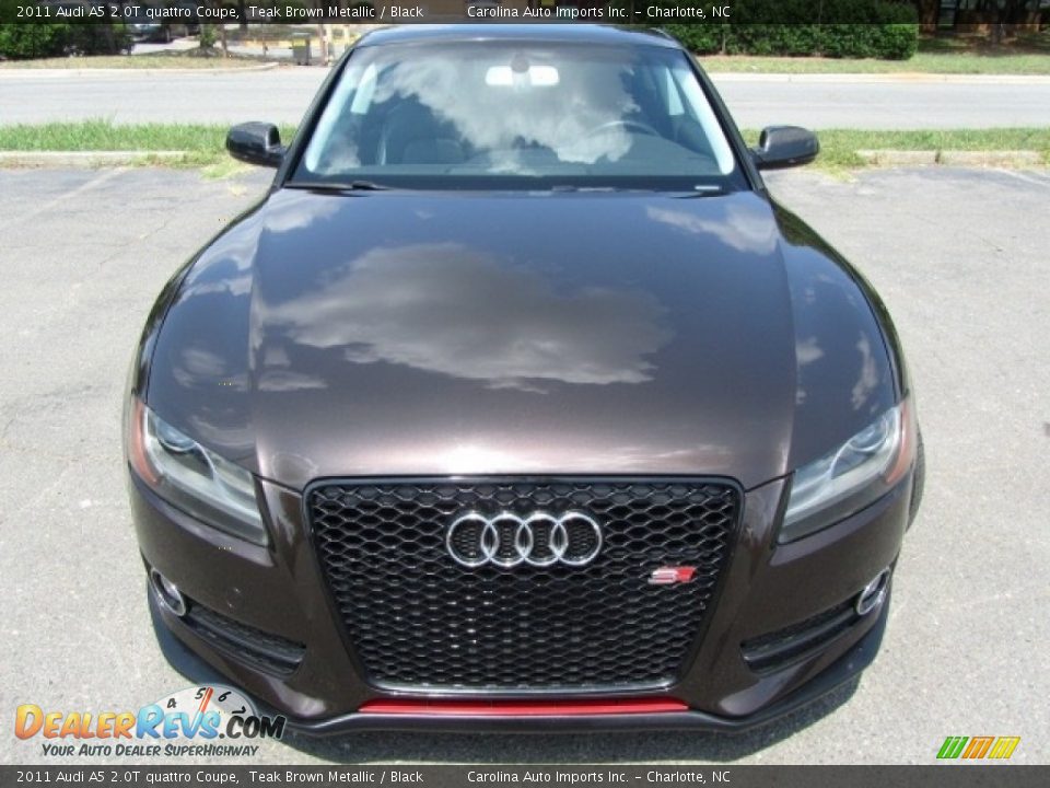 2011 Audi A5 2.0T quattro Coupe Teak Brown Metallic / Black Photo #5