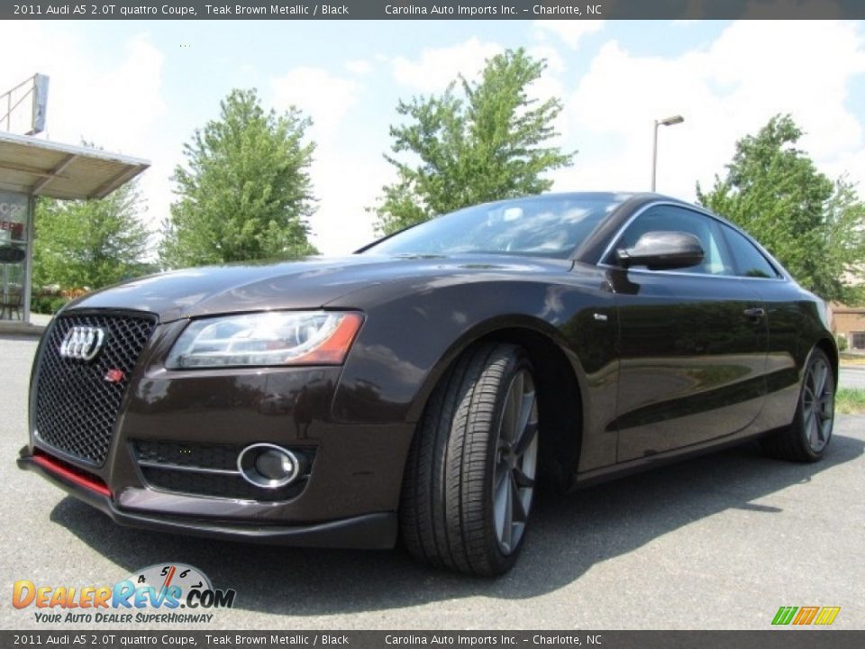 2011 Audi A5 2.0T quattro Coupe Teak Brown Metallic / Black Photo #6
