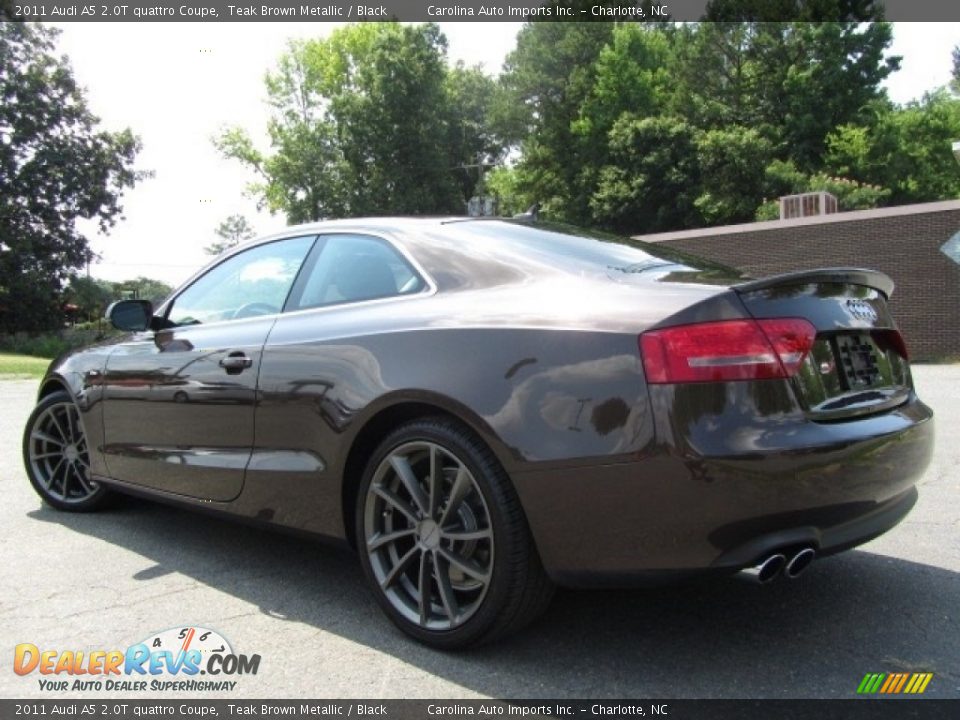 2011 Audi A5 2.0T quattro Coupe Teak Brown Metallic / Black Photo #8