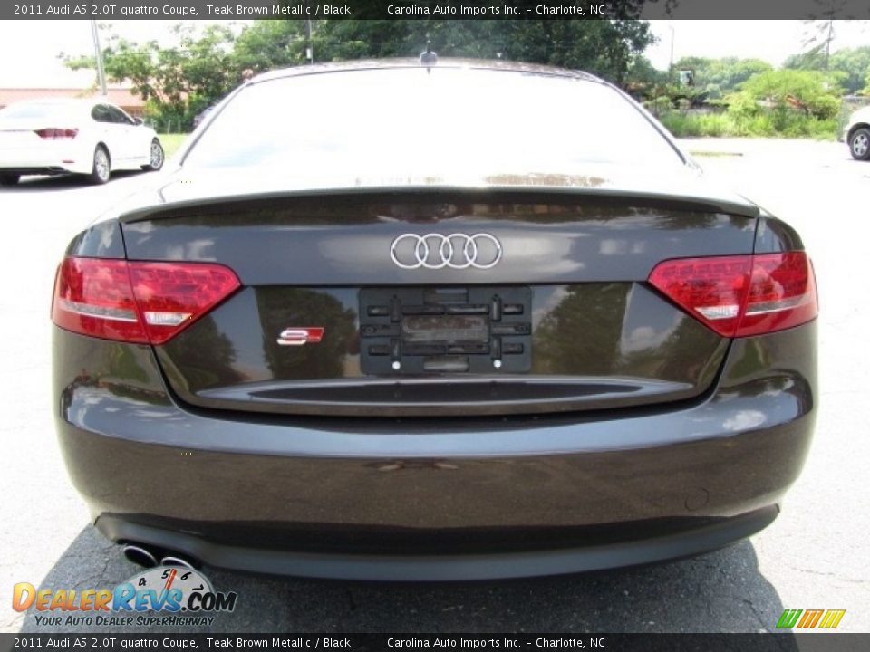 2011 Audi A5 2.0T quattro Coupe Teak Brown Metallic / Black Photo #9